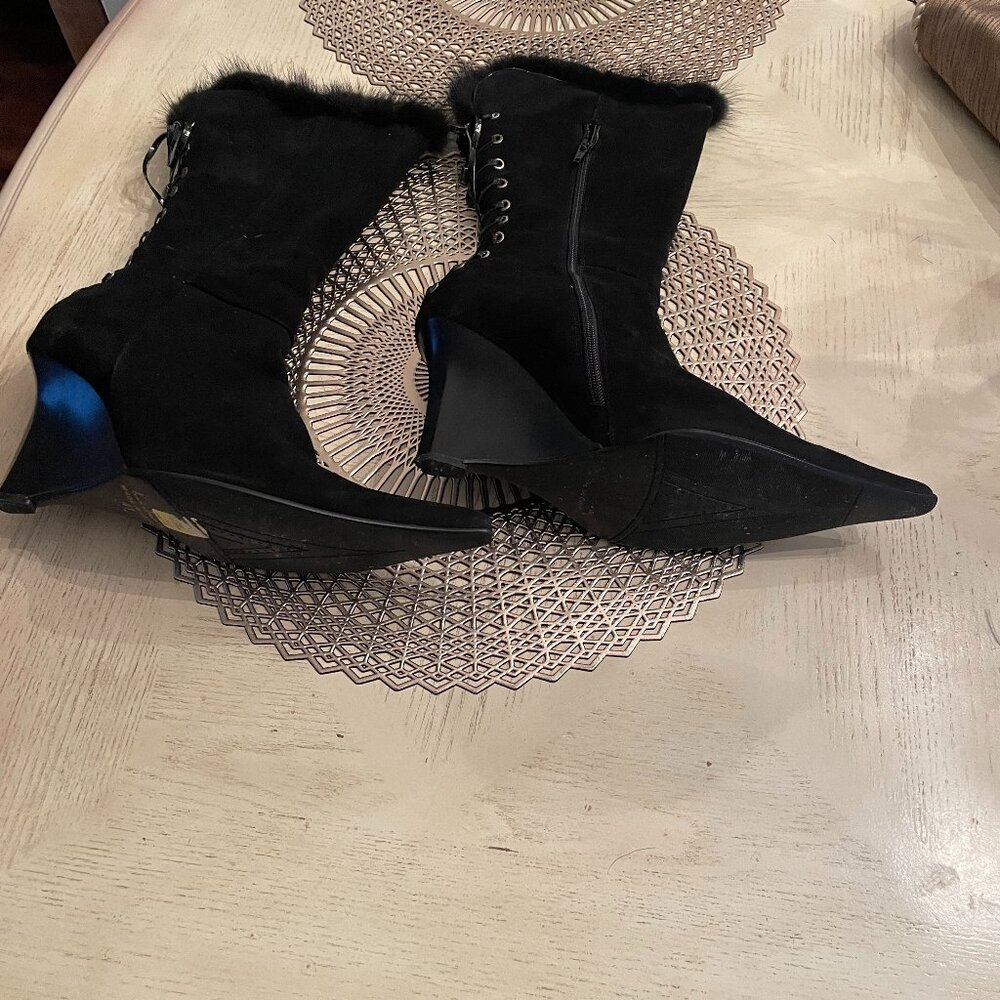 Black Suede Boot